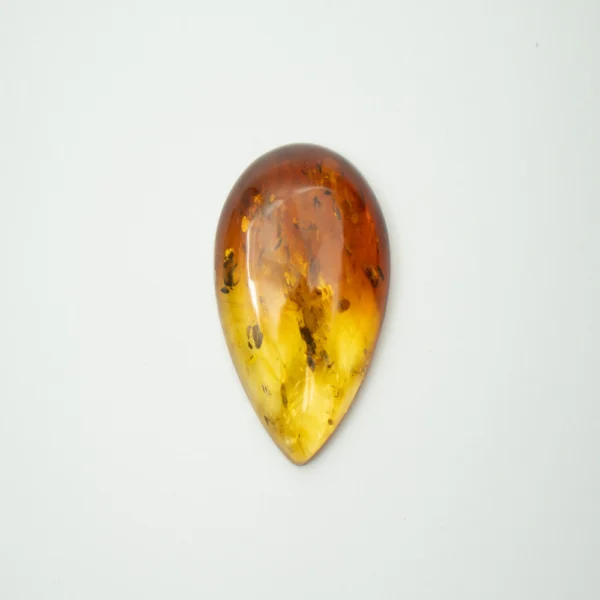 Baltic Amber Ombre Pear Shape Cabochon Approx 45 x 35mm