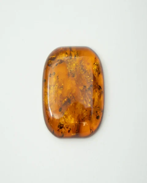 Baltic Amber Cognac Rounded Square Cabochon Approx 30mm