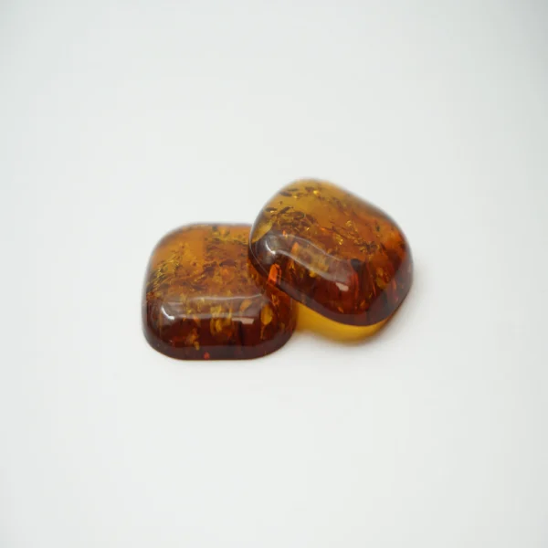 Baltic Amber Cognac Rounded Square Cabochon Approx 30mm - Image 3