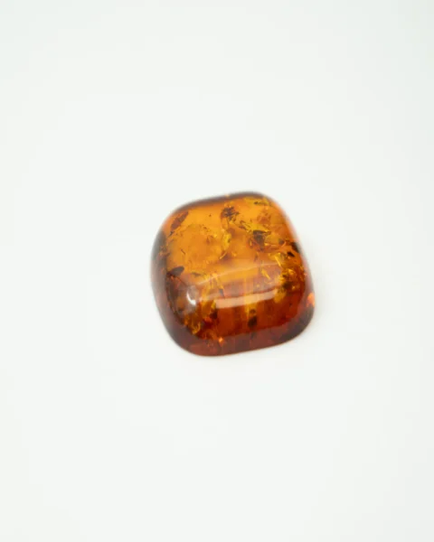 Baltic Amber Cognac Rounded Square Cabochon Approx 25mm