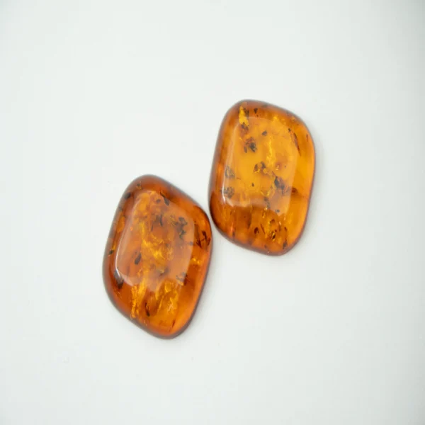 Baltic Amber Cognac Rounded Square Cabochon Approx 25mm - Image 2
