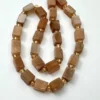 Peach Moonstone Rectangle Approx 8 x 12mm Beads with Spacers Approx 38cm Strand - Image 4