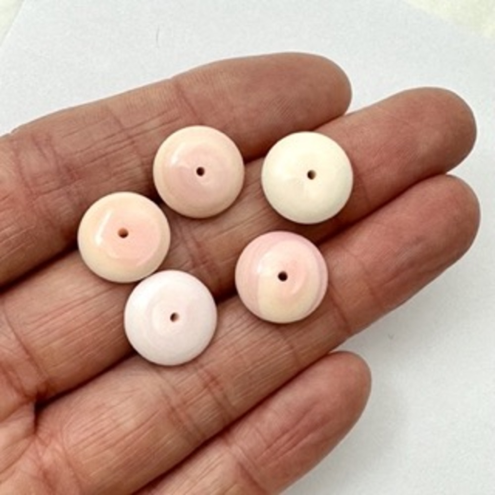 Shell Coins Approx 12 x 4mm 5pc pack - Image 3
