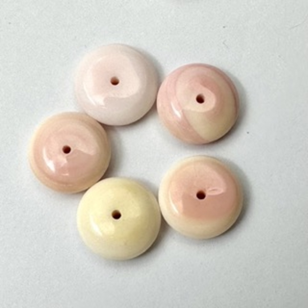 Shell Coins Approx 12 x 4mm 5pc pack - Image 2