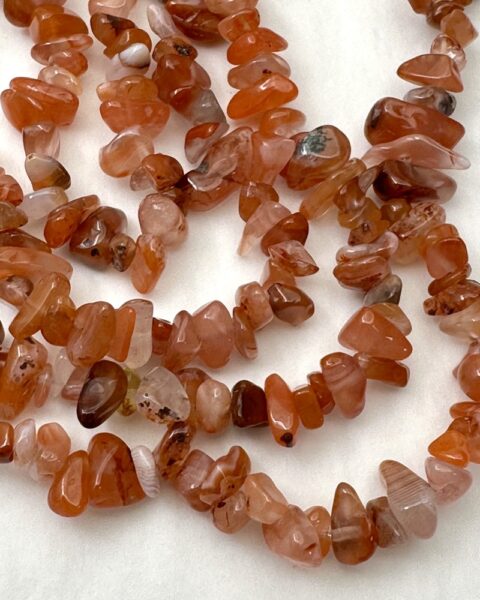 South Red Agate Chips Approx 5 x 8mm Approx 78cm Strand