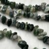 Moss Agate Chips Approx 5 x 8mm Approx 78cm Strand - Image 3