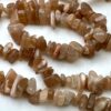 Peach Moonstone Chips Approx 5 x 8mm Approx 78cm Strand - Image 3