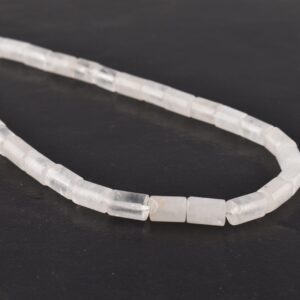 5x8mm Quartz Crystal Beads - Tube Gemstone Strand (38cm)