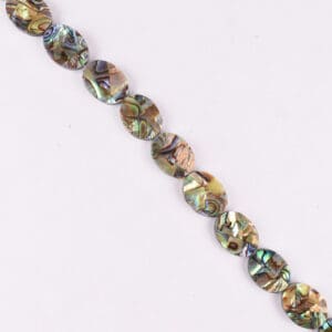 15 x 20mm Abalone Shell (constructed) Beads - Oval Gemstone Strand (38cm)