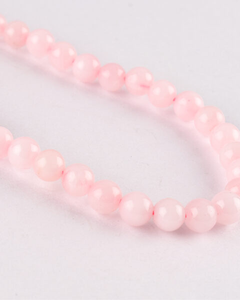 Rose Quartz Smooth Round Approx 4mm 38 cm Strand