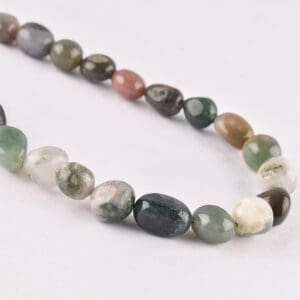 4 - 10mm Indian Agate Beads - Tumble Gemstone Strand (38cm)