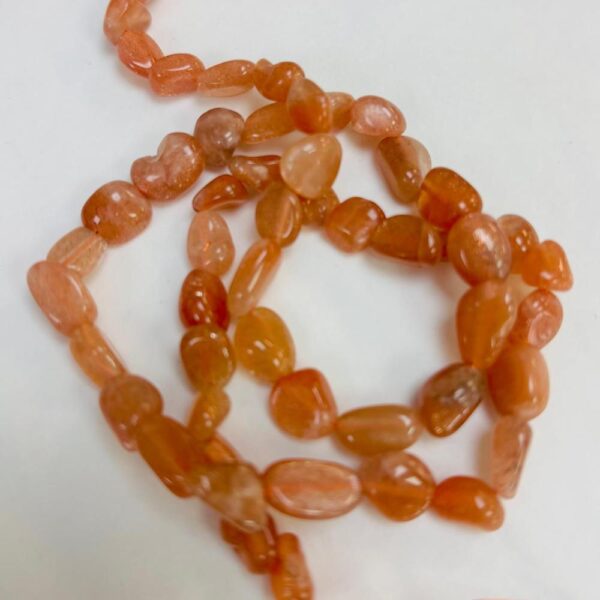 Sunstone Nuggets Approx 5 - 10mm Approx 40cm Strand - Image 3