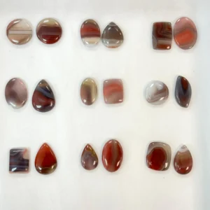 Botswana Agate Mixed Shape Cabochons 2pcs - Select Your Own