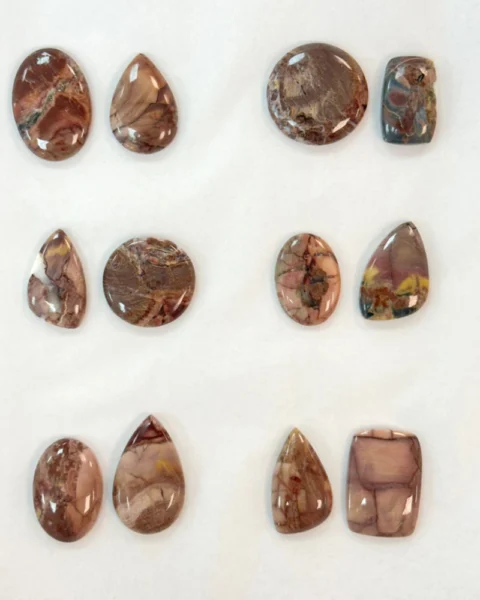 Butterfly Jasper Mixed Shape Cabochons 2pcs - Select Your Own