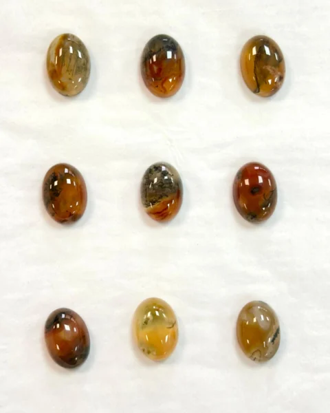 Moss Agate & Carnelian Oval Cabochon 1pc - Select Your Own
