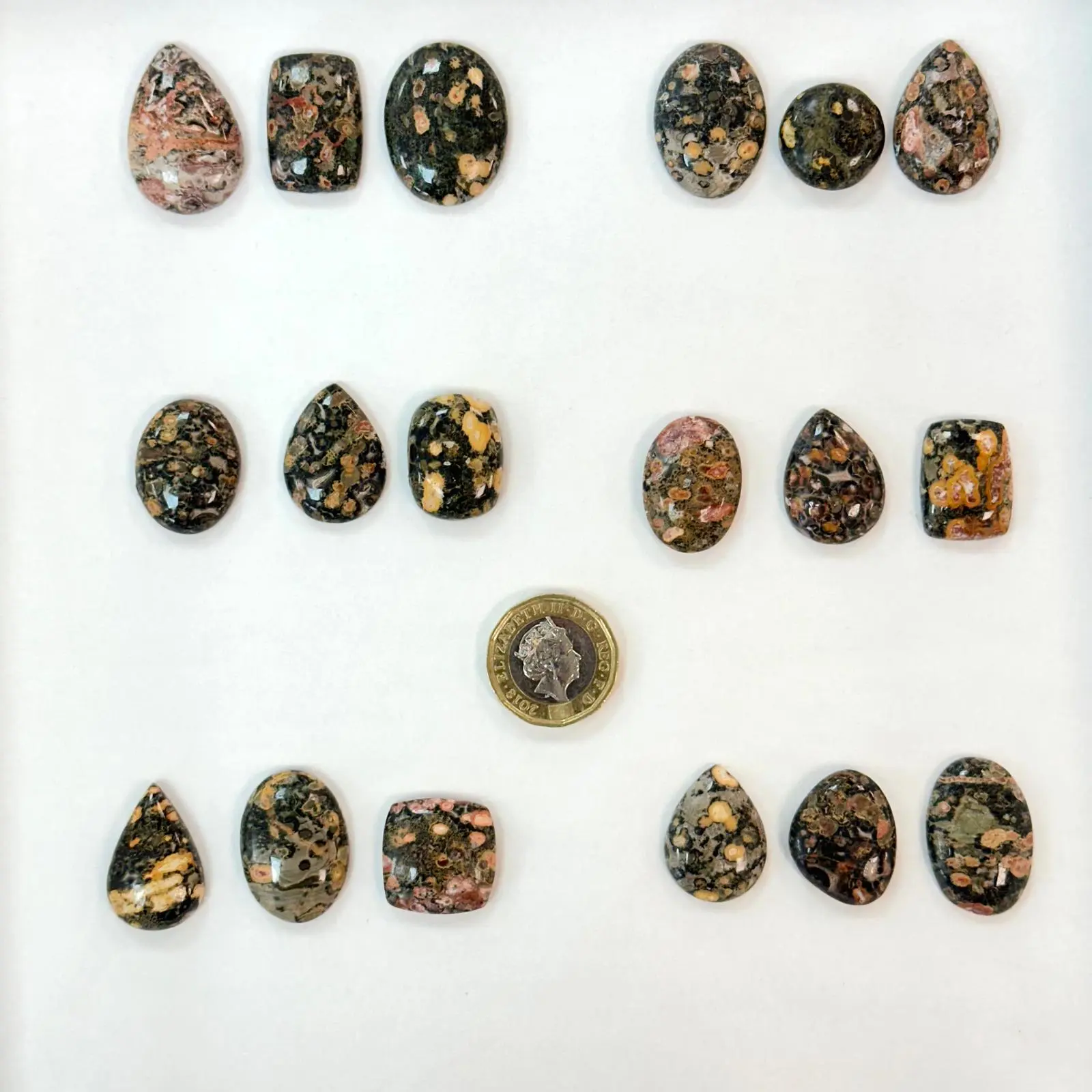 Leopard Skin Jasper Mixed Shape Cabochons 3pcs - Select Your Own - Image 2