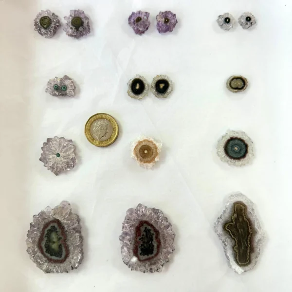 Amethyst and Quartz Stalactite Slices - Select Your Own - Image 2