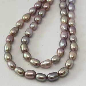 Fresh Water Cultured Purple Pearl Nugget Approx 4 - 5mm 32cm String