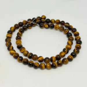 Tigers Eye Smooth Round 8mm Beads INDIA