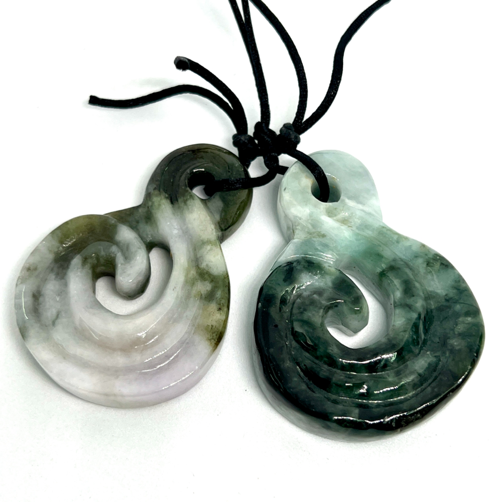 Jadeite (Burma) Carved Pendant Approx 45x35mm 1pc HK