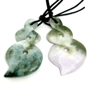 Jadeite (Burma) Carved Pendant Approx 58x32mm 1pc HK