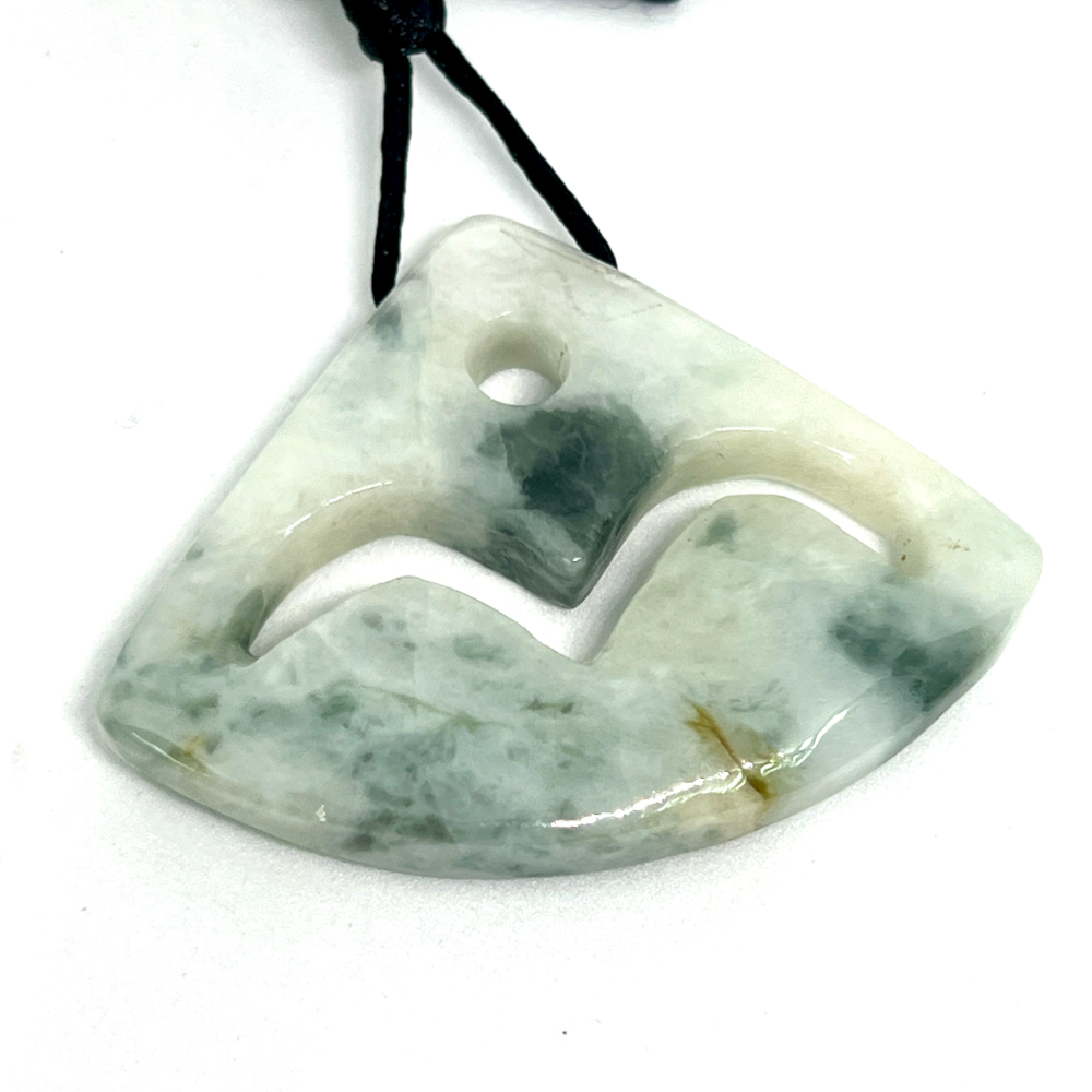Jadeite (Burma) Carved Pendant Approx 50x35mm 1pc HK