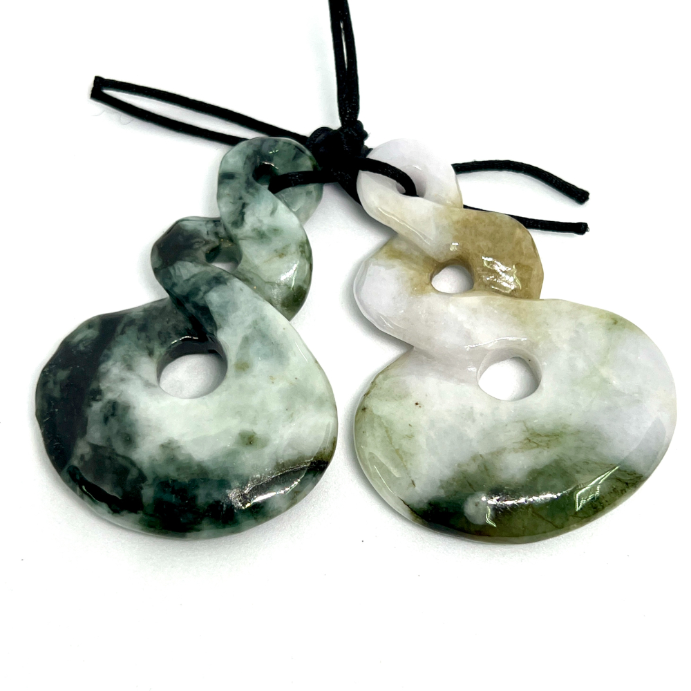 Jadeite (Burma) Carved Pendant Approx 54x37mm 1pc HK