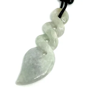 Jadeite (Burma) Carved Pendant Approx 55x17mm 1pc HK