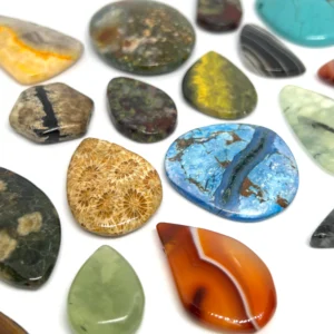 Mixed Gemstone Drilled Pendant Lucky Dip 1pc HK