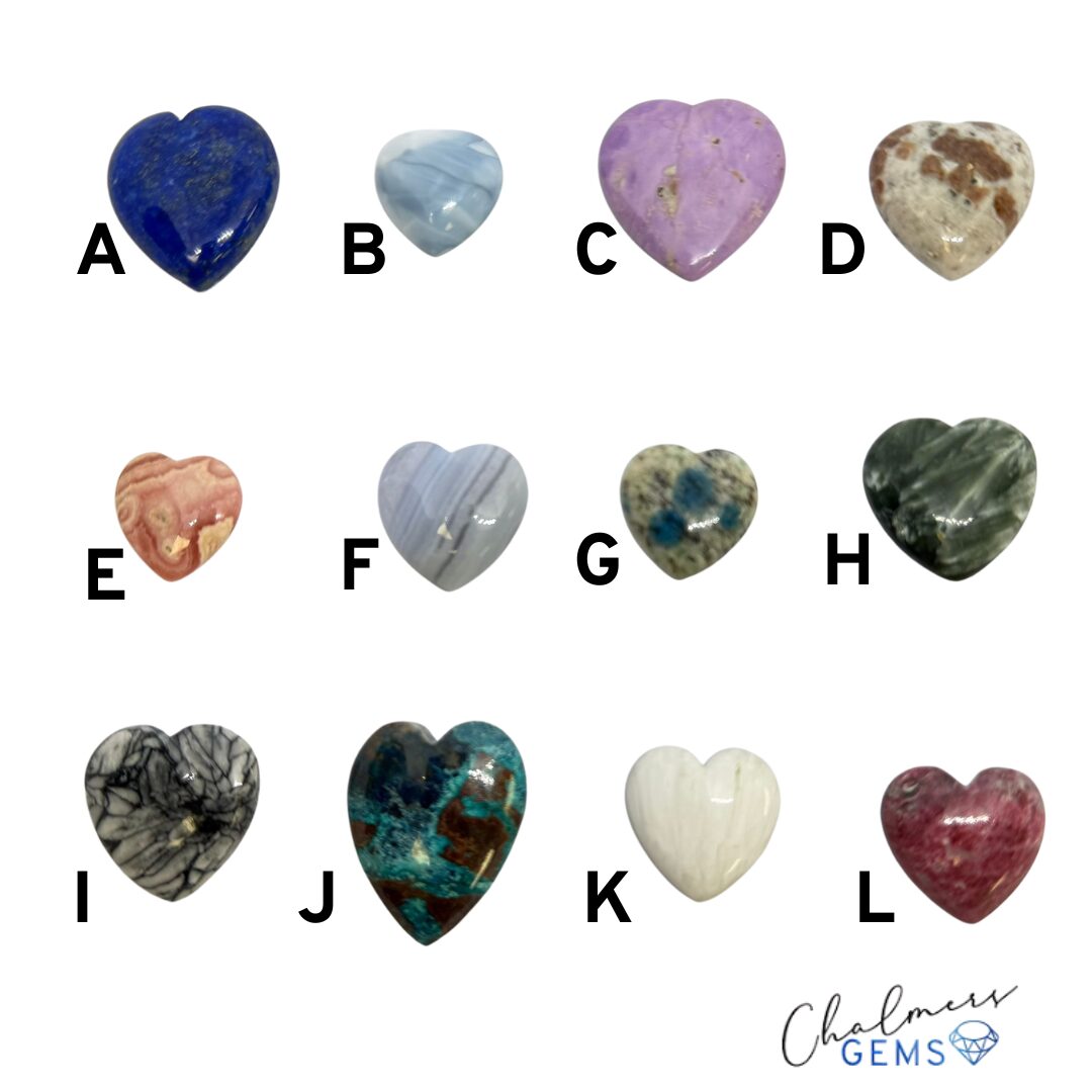 Heart Shaped Cabochons - Select Your Own - Image 2