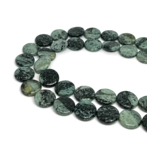 African Jasper 15mm Coin Beads 38cm Strand HK
