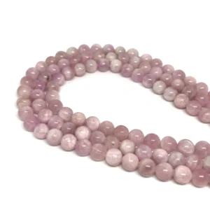 Kunzite 8mm Smooth Rounds 38cm Strand HK