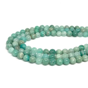 Amazonite 8mm Smooth Rounds 38cm Strand HK