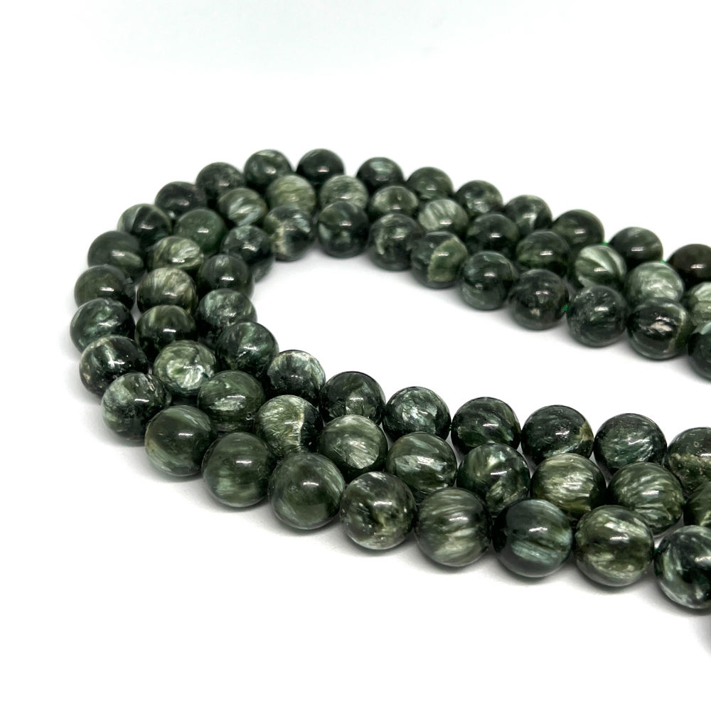 Serephanite 12mm Smooth Rounds 38cm Strand HK