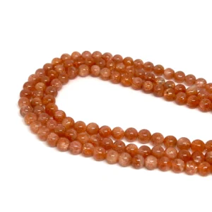 Sunstone 6mm Smooth Rounds 38cm Strand HK