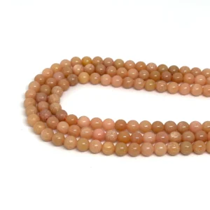 Pink Opal 6mm Smooth Rounds 38cm Strand HK