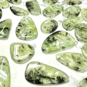 Prehnite Mixed Shape Drilled Pendant 1pc HK