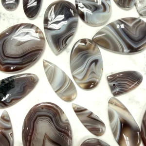 Botswana Agate Mixed Shape Drilled Pendant 1pc HK