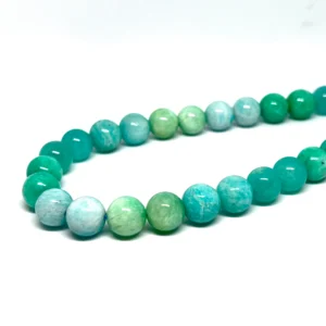 Premium Amazonite Shaded 10mm Smooth Round Beads 38cm Strand HK