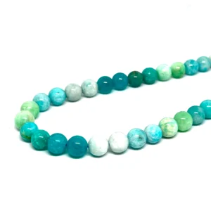 Premium Amazonite Shaded 8mm Smooth Round Beads 38cm Strand HK