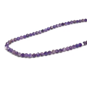 Charoite 3mm Micro Faceted Round Beads 38cm Strand HK
