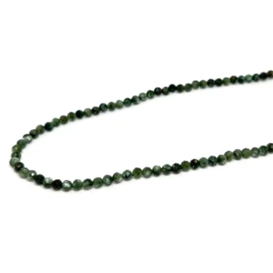 Serephanite 3mm Micro Faceted Round Beads 38cm Strand HK