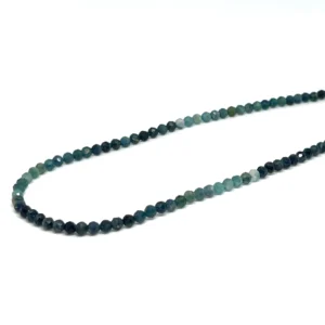 Indicolite ( Blue Tourmaliine) 3mm Micro Faceted Round Beads 38cm Strand HK