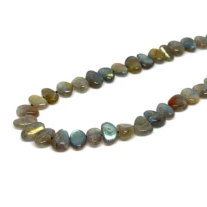 Premium Labradorite 8x5mm Flat Nugget Beads 38cm  Strand HK