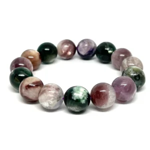 Multi Mica 14mm Bead Stretchy Bracelet Approx 15 Beads HK