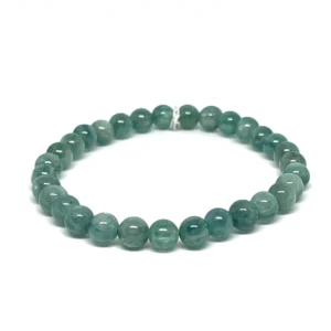 Green Kyanite 6-7mm Bead Stretchy Bracelet Approx 32 Beads HK