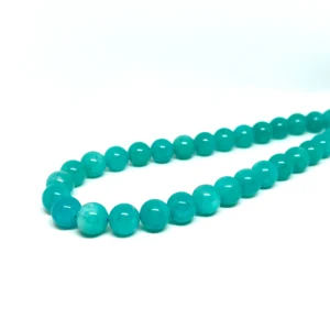 Premium Amazonite (Peru) 10mm Smooth Round Beads 38cm Strand HK