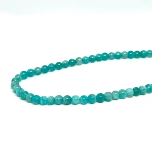 Premium Amazonite (Peru) 4mm Smooth Round Beads 38cm Strand HK
