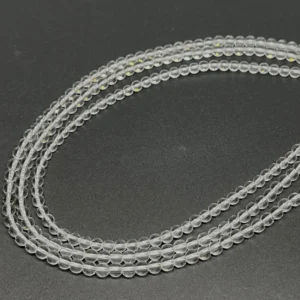 Quartz 4mm Smooth Round Beads 38cm Strand HK