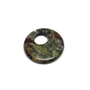 Dragon Jasper 40mm Circle with Large Hole 1pc HK